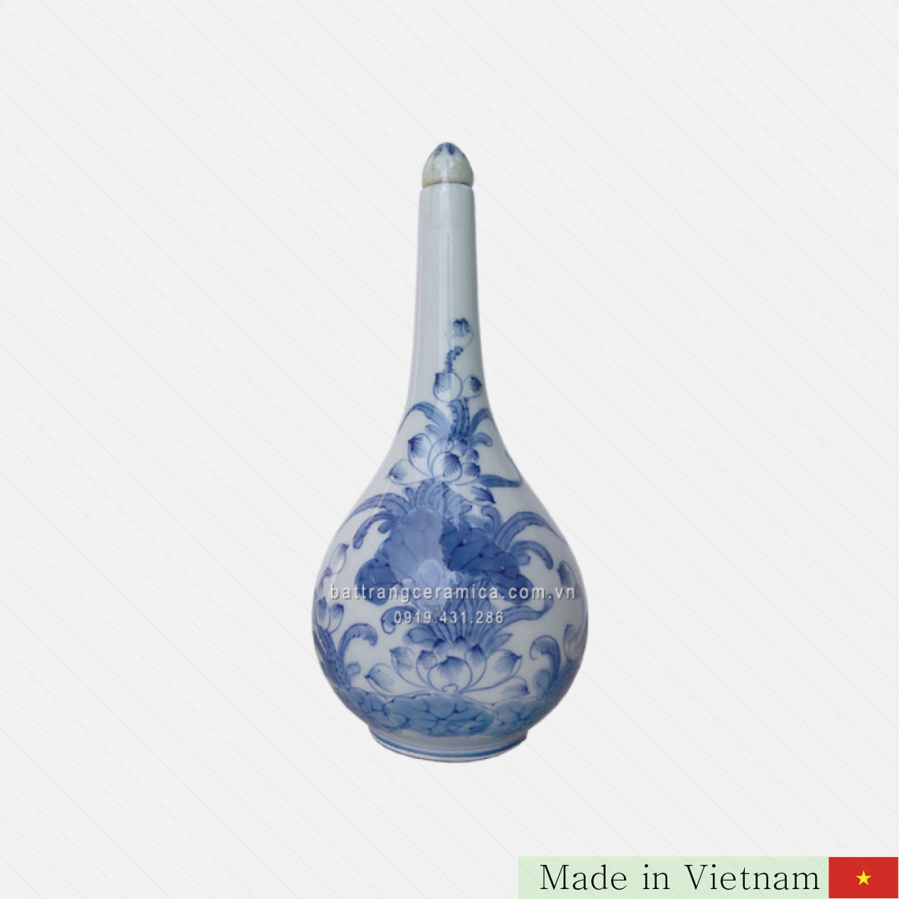청화 장식 고급 전통 20cm 술병 바트짱 