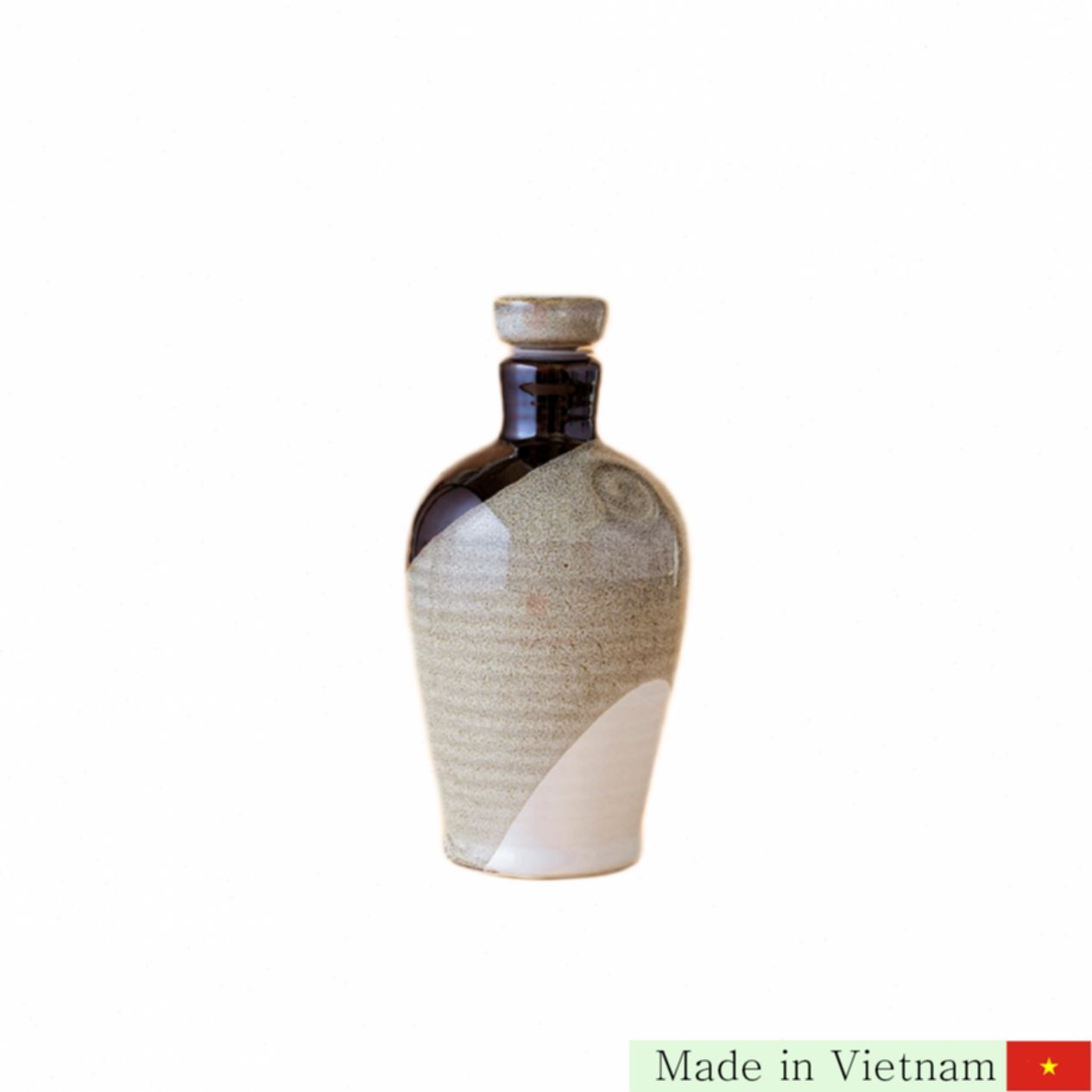 3색 도자기 와인 병 550ml 바트짱 고급 세라믹 