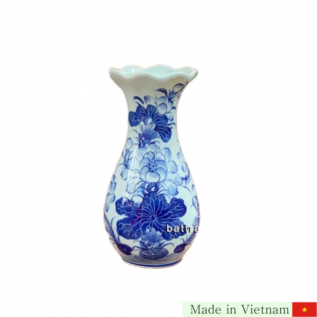 바트짱 제례화병 27cm 전통 청색 고급 도자기 