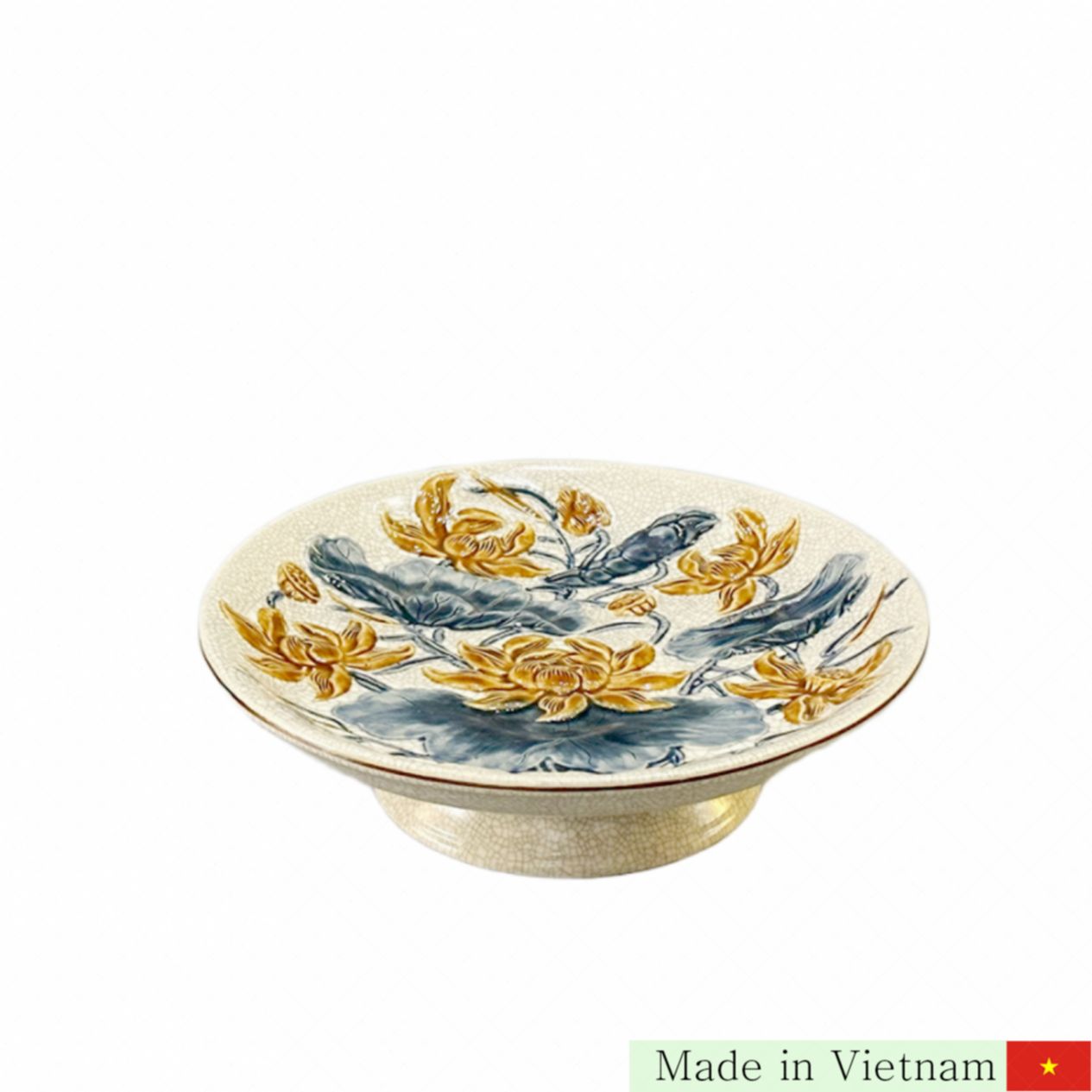 바트짱 황토 도자기 풍수 장식 트레이 DT28R22 φ28/35cm 