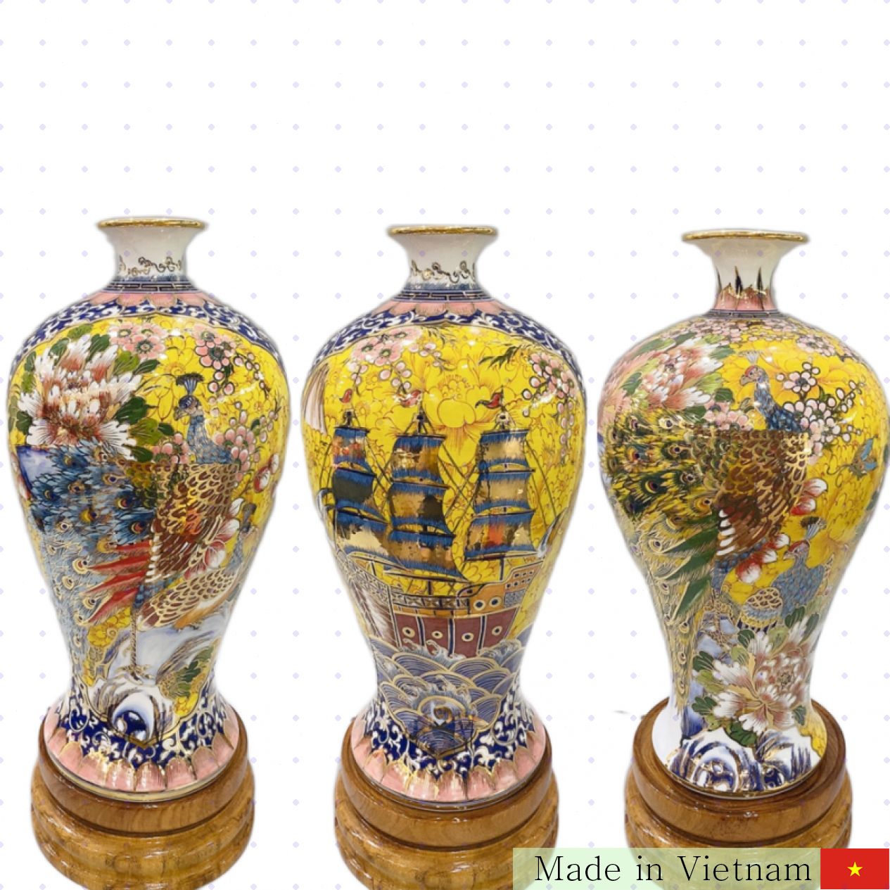 청자·금박 도자기 고급 병 50~56cm 