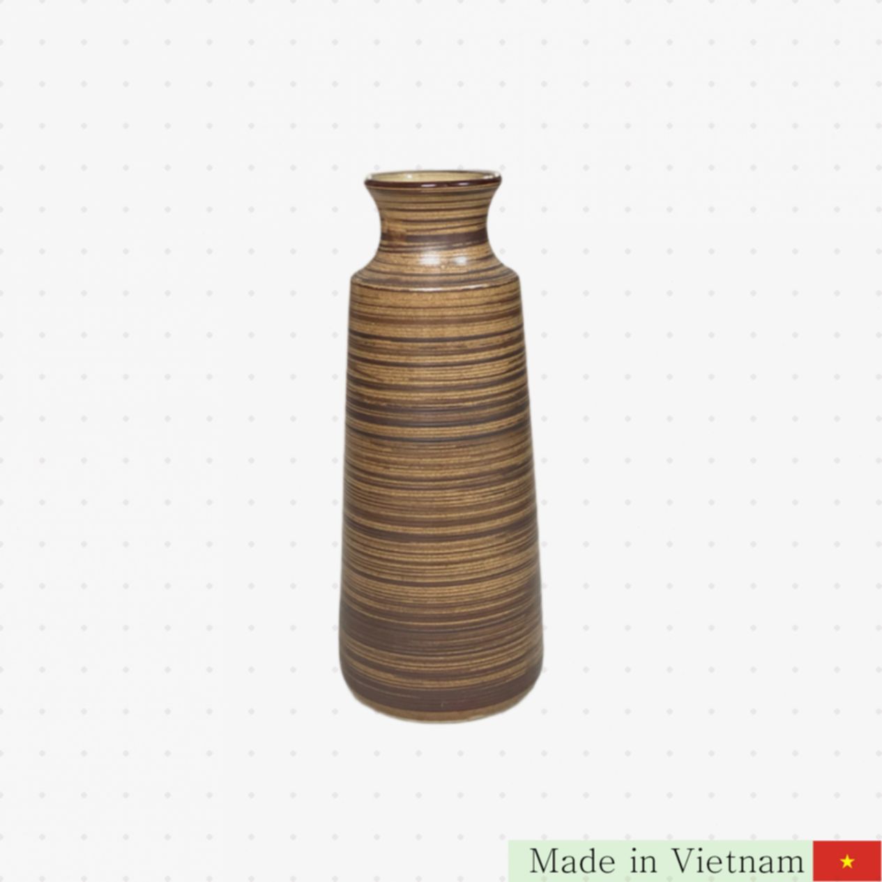 30cm 갈색 도자기 화병 인테리어 모던 장식품 