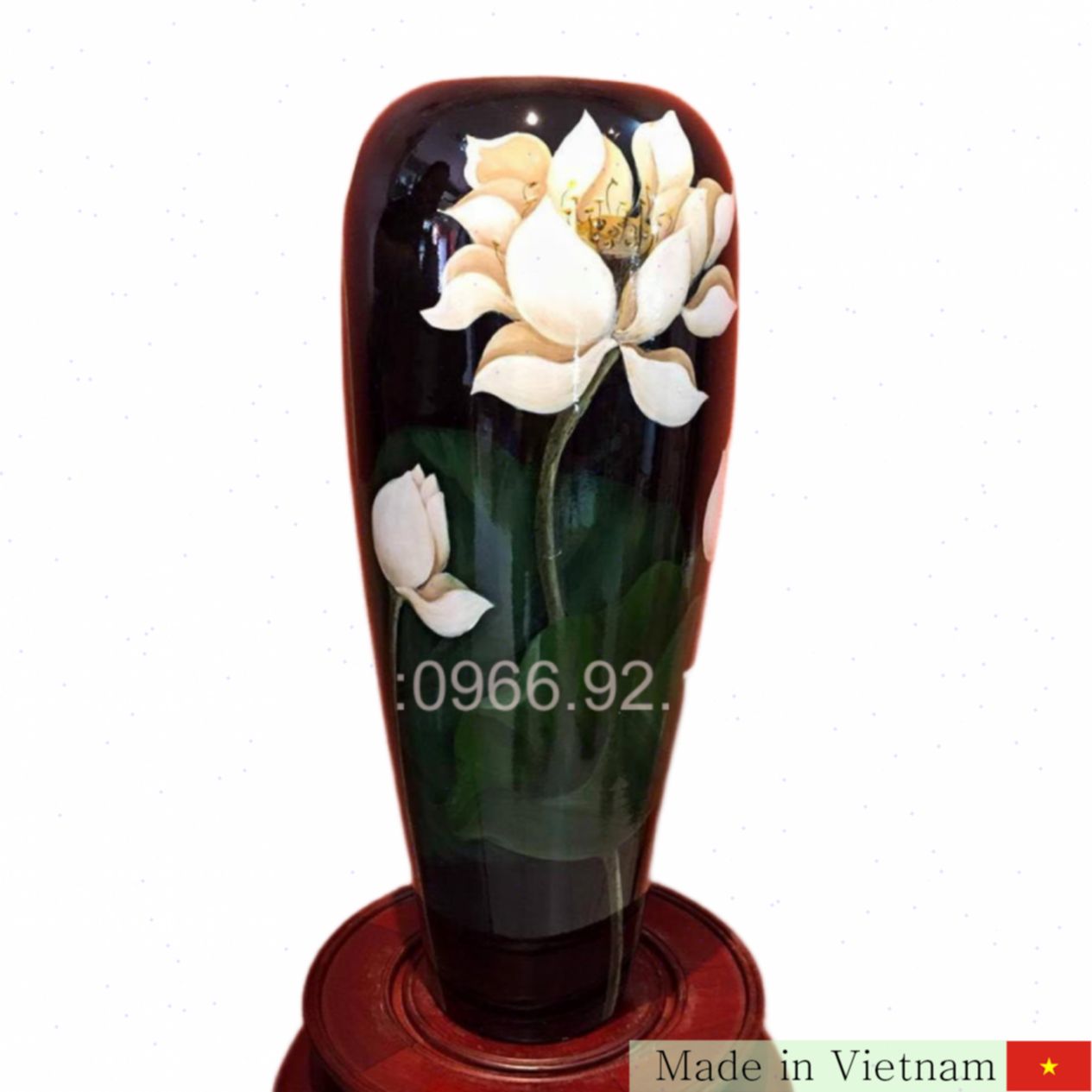 바트짱 60cm 3D 연꽃 수채화 장식 화병 독특한 선물 