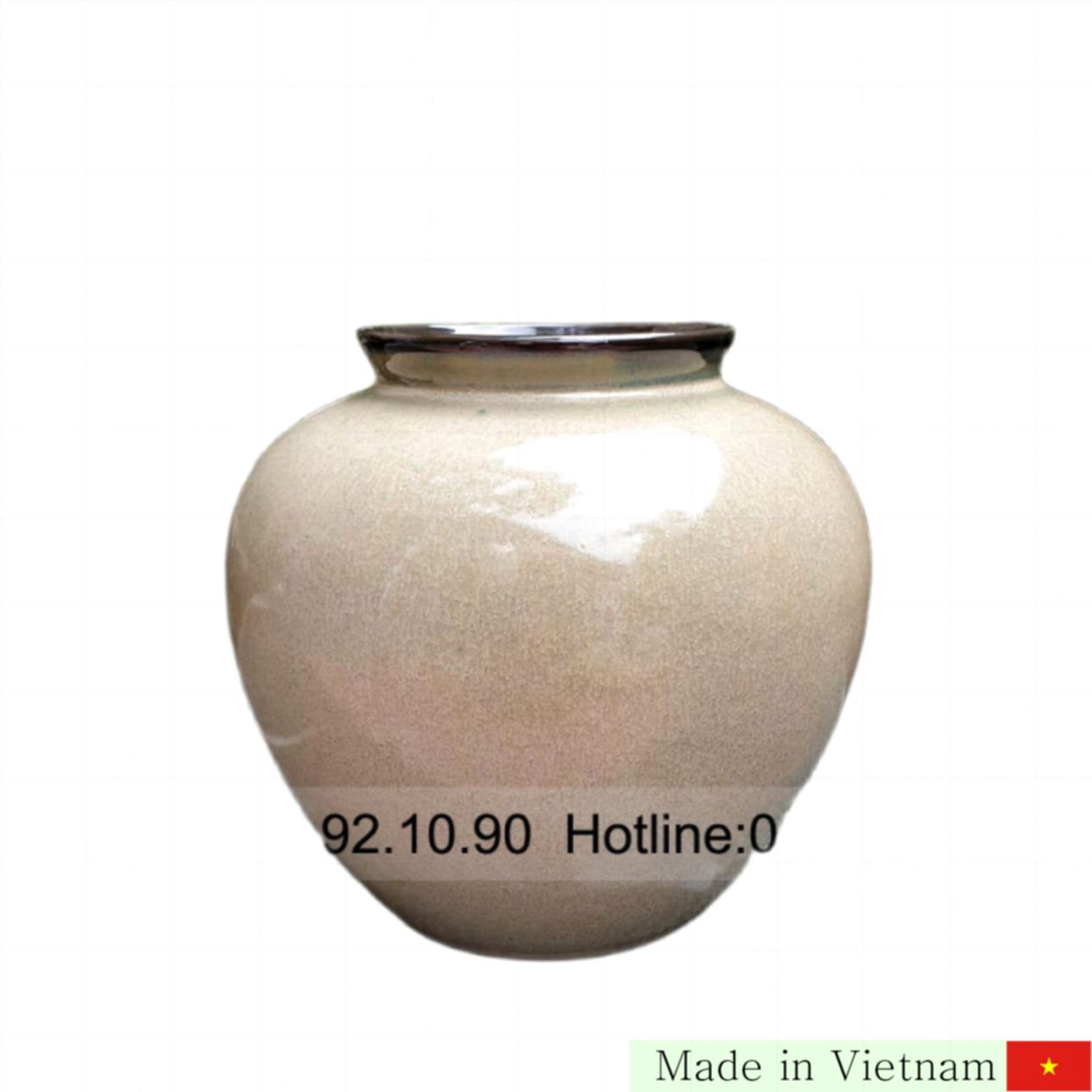 현대적 회색 도자기 화병 18cm 독특한 수공예 고급 인테리어 작품 