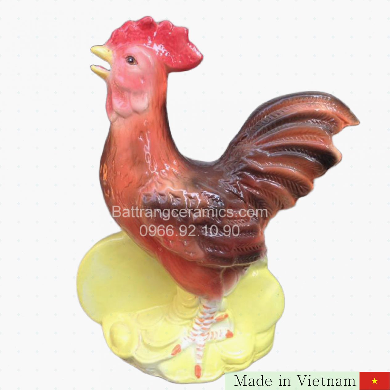 25cm 도자기 수탉 정원 가든 장식 힐링 분위기 조성 