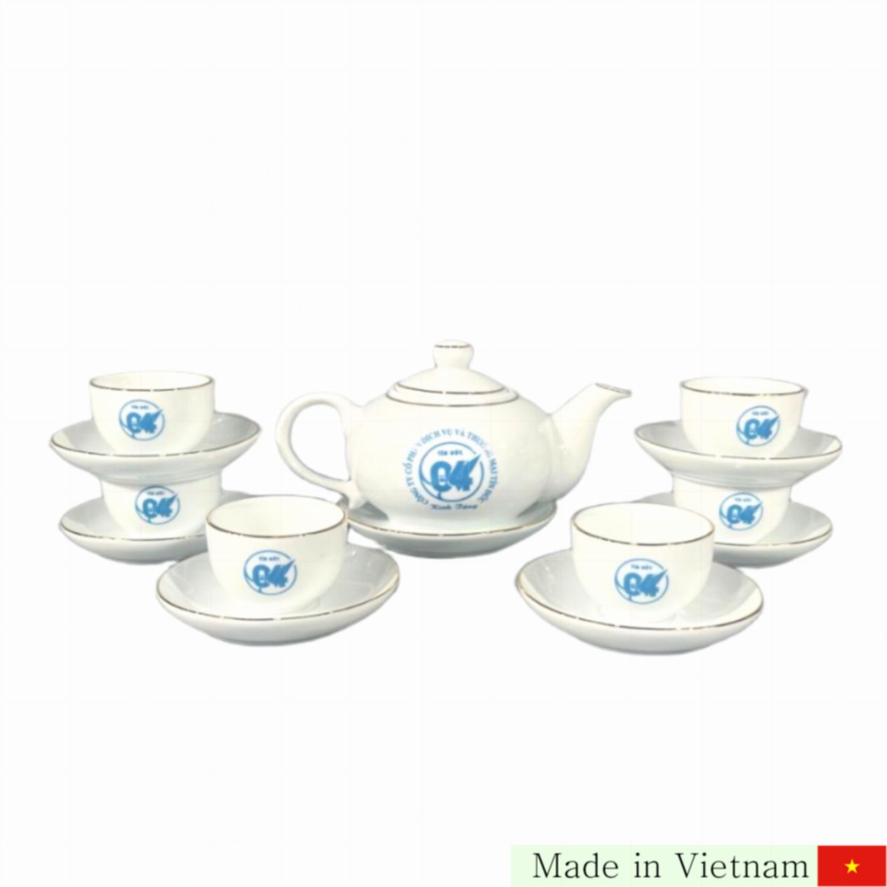 바트짱 고급 백자 강서 지방 찻잔 500ml 세트 