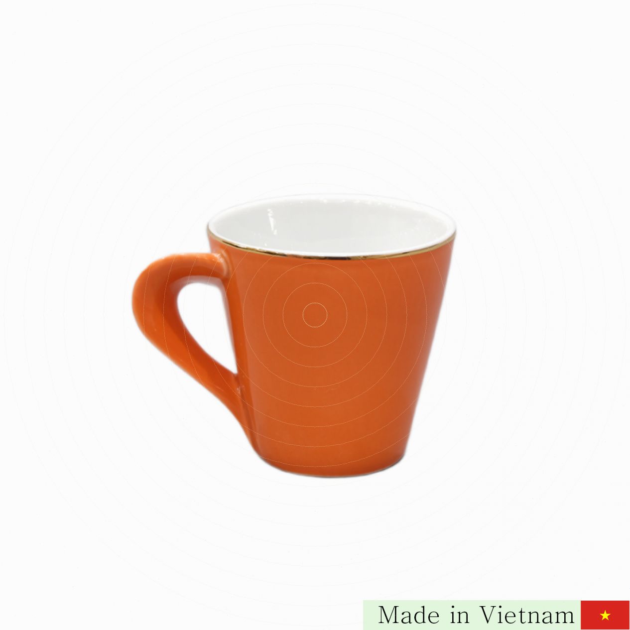 200ml 맞춤 디자인 흰색 꼬임 도자기 컵 COMV6 