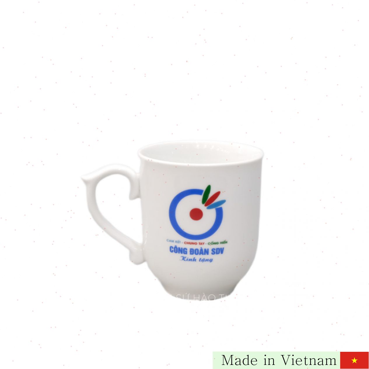 350ml 백자 도자기 전통 디자인 컵 바트짱 브랜드 