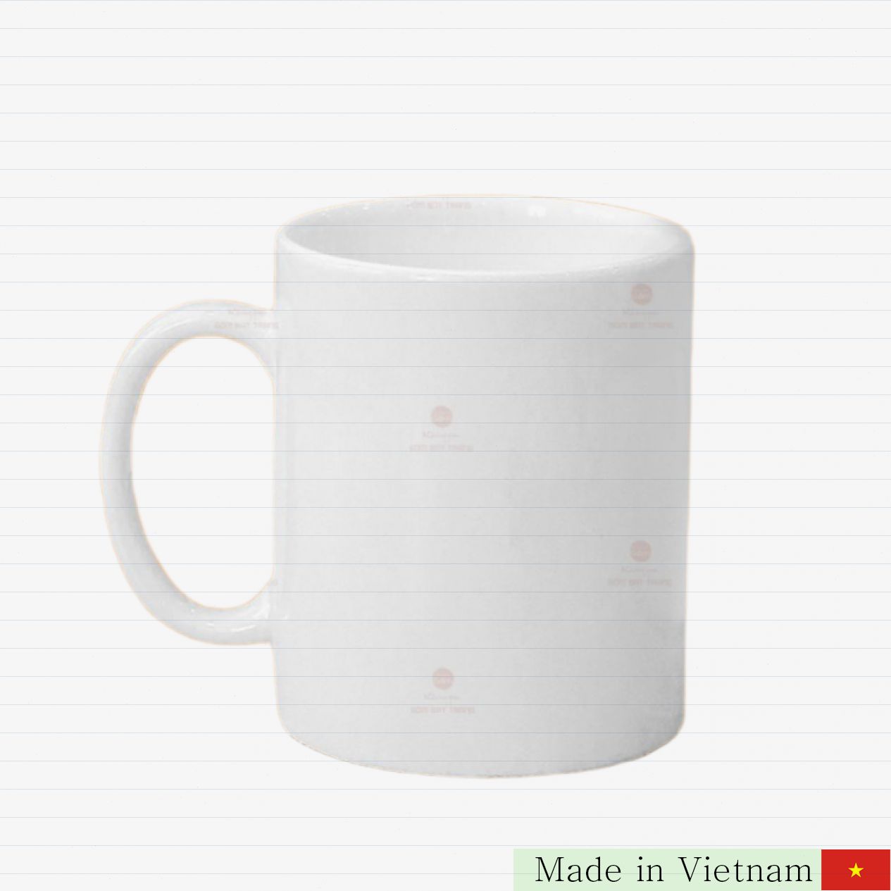 350ml 광택 C형 손잡이 고급 세라믹 컵 바트짱 